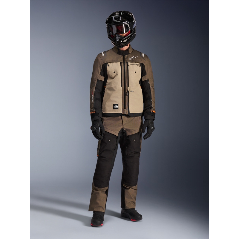 Kurtka motocyklowa Alpinestars Cusco Drystar brązowo-czarna