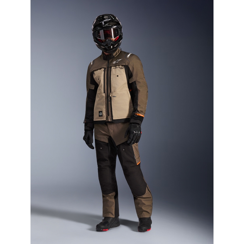 Kurtka motocyklowa Alpinestars Cusco Drystar brązowo-czarna
