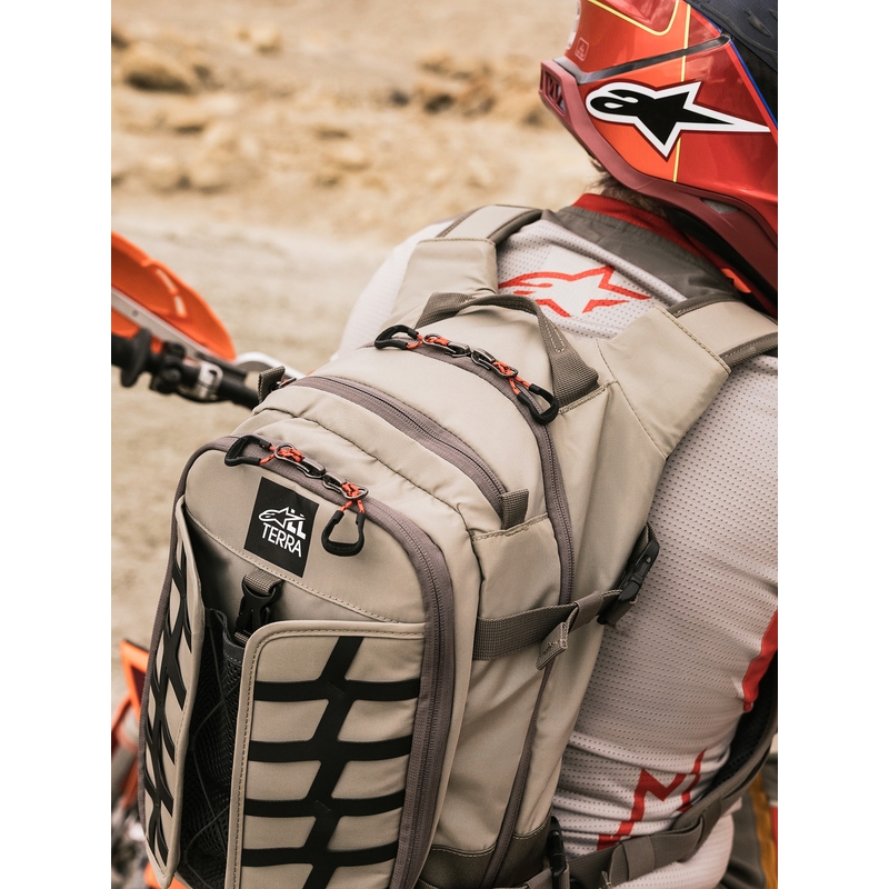 Plecak motocyklowy Alpinestars AT-15 ciemnoszary-szaro-niebieski 15 l