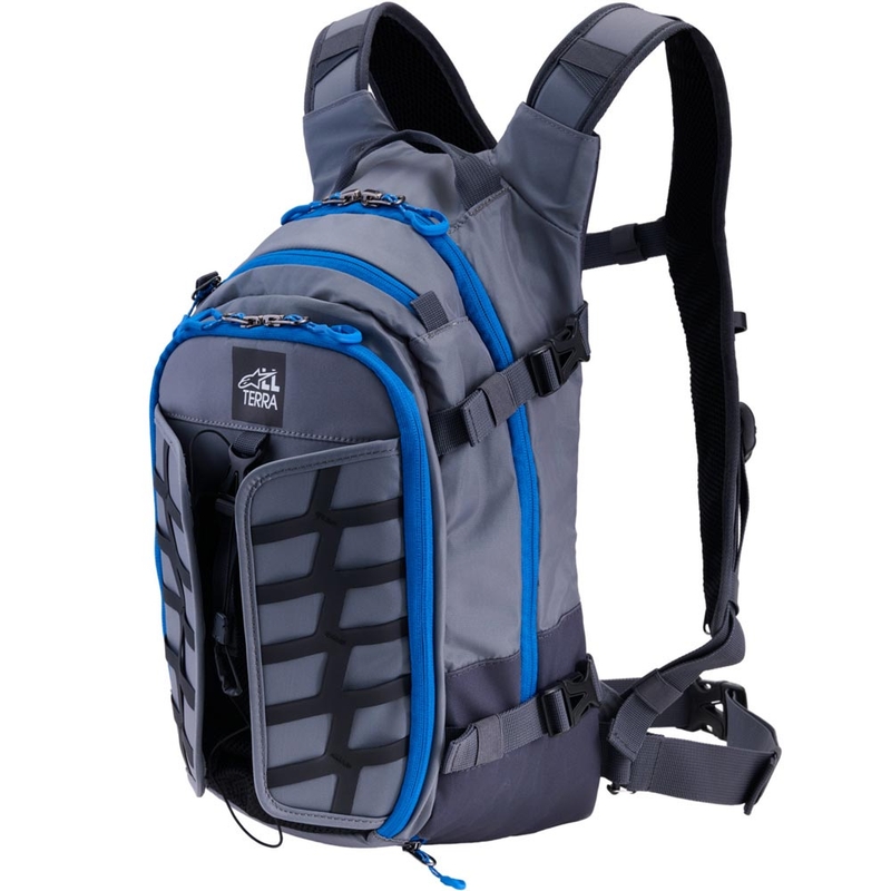 Plecak motocyklowy Alpinestars AT-15 ciemnoszary-szaro-niebieski 15 l