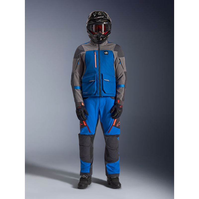 Kurtka motocyklowa Alpinestars Maxdura Drystar XF niebiesko-ciemnoszara