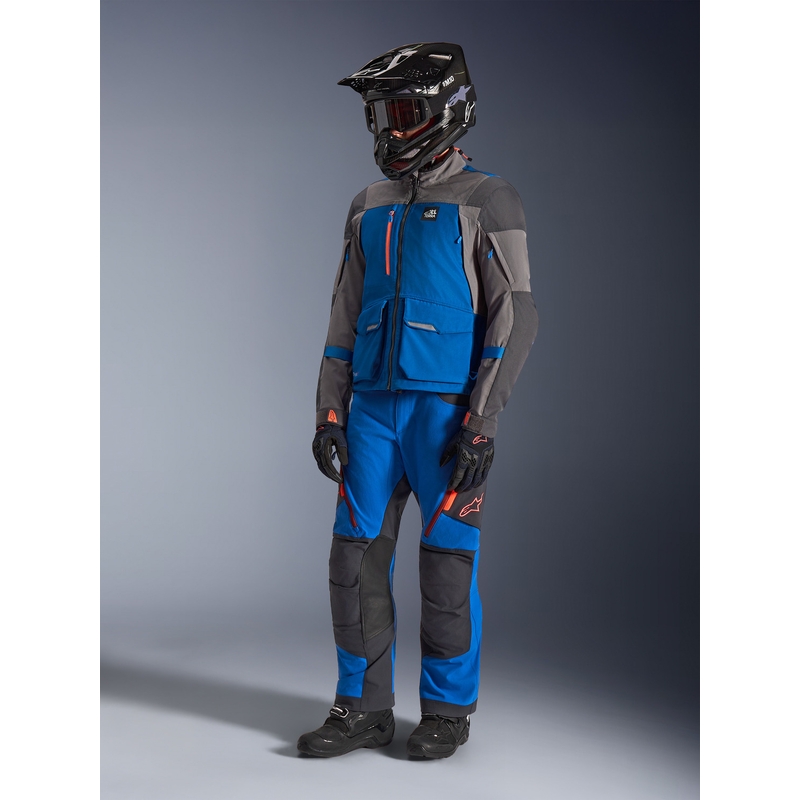 Kurtka motocyklowa Alpinestars Maxdura Drystar XF niebiesko-ciemnoszara