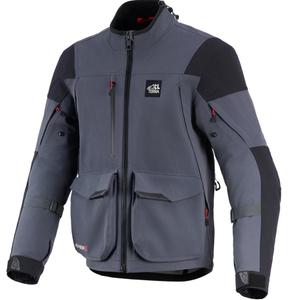 Kurtka motocyklowa Alpinestars Maxdura Drystar XF ciemnoszaro-czarna