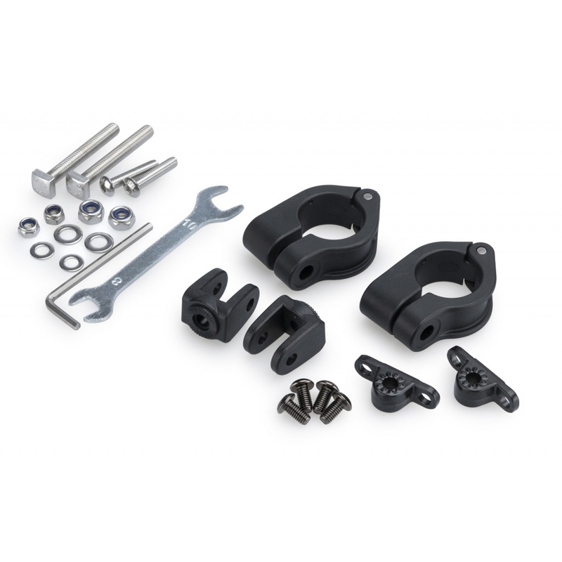 Clamp set PUIG 25,5 mm black