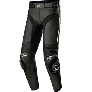 Spodnie motocyklowe skórzane Alpinestars Missile 3 czarno-białe