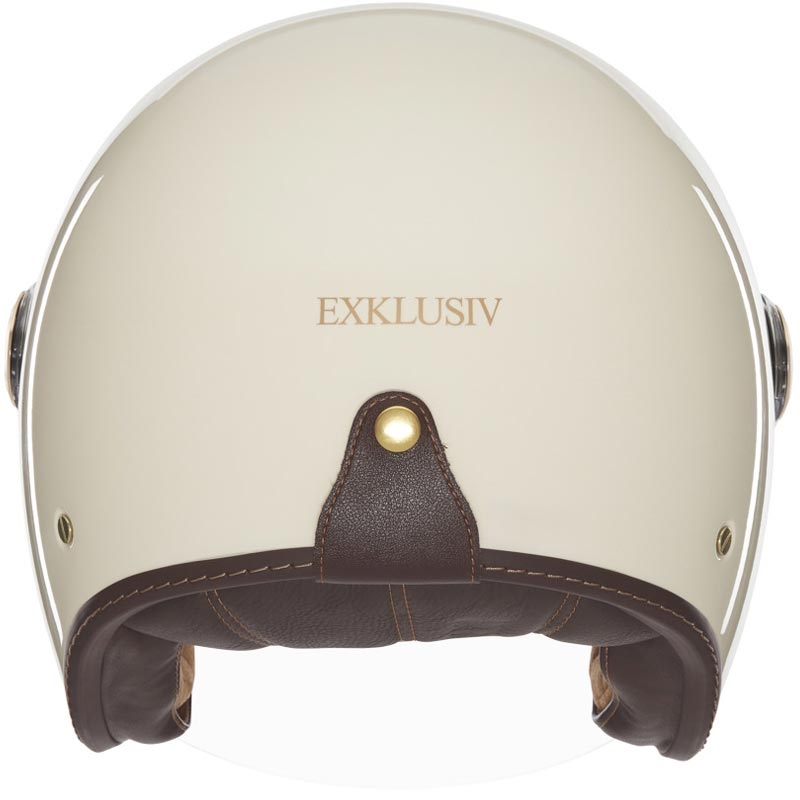 Kask motocyklowy otwarty NOX Exklusiv Kulte 2 w kolorze beżowym