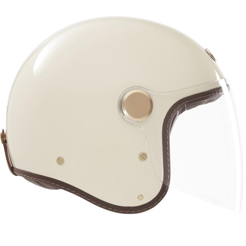 Kask motocyklowy otwarty NOX Exklusiv Kulte 2 w kolorze beżowym