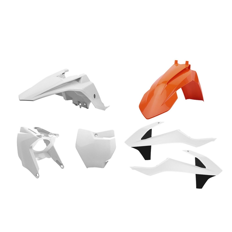 Plastic body kit POLISPORT (with side panels & airbox) OEM color for KTM SX 65 2016-2023