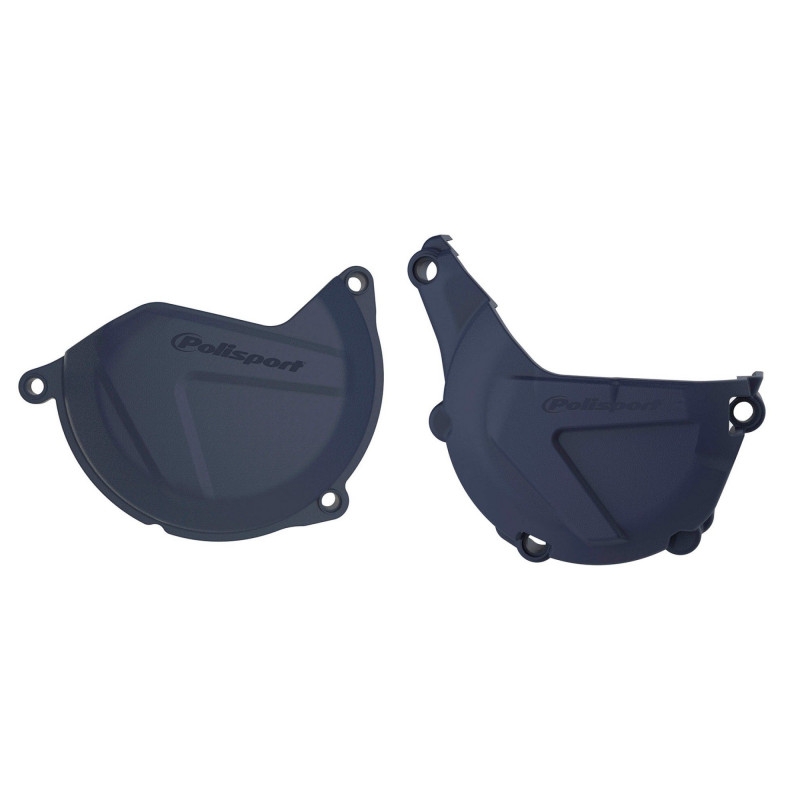 Clutch and ignition cover protector kit POLISPORT Blue