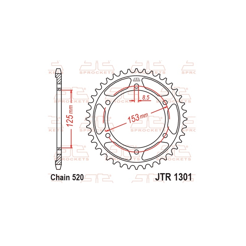 Rear sprocket JT 40T