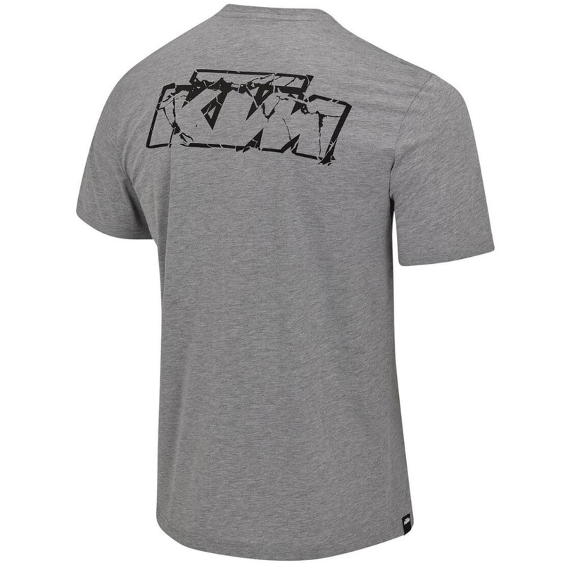Koszulka z logo KTM jasnoszary melanż