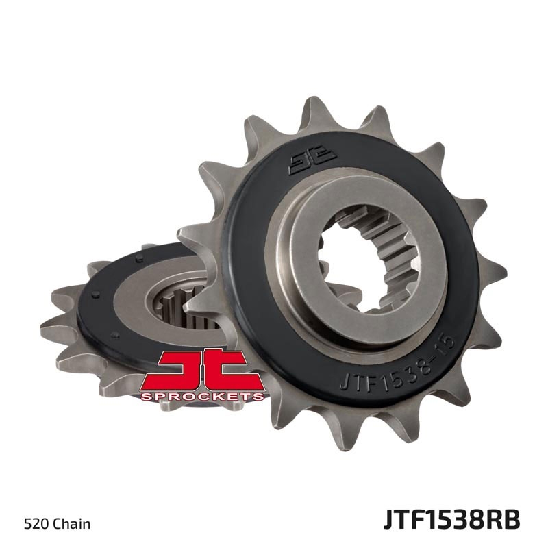 Front sprocket JT 15T, 520 rubber cushioned