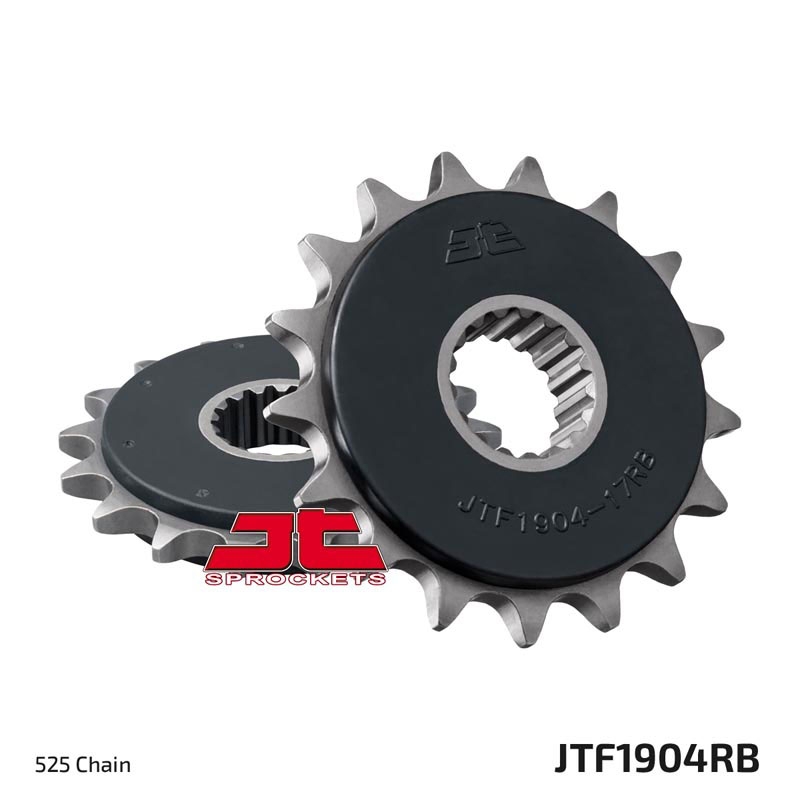 Front sprocket JT 17T, 525 rubber cushioned