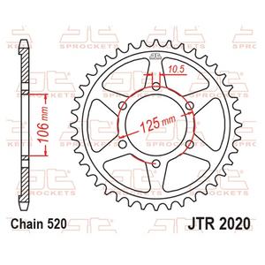 Rear sprocket JT JTR 2020-51 51T, 520