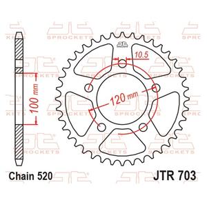 Rear sprocket JT JTR 703-43 43T, 520