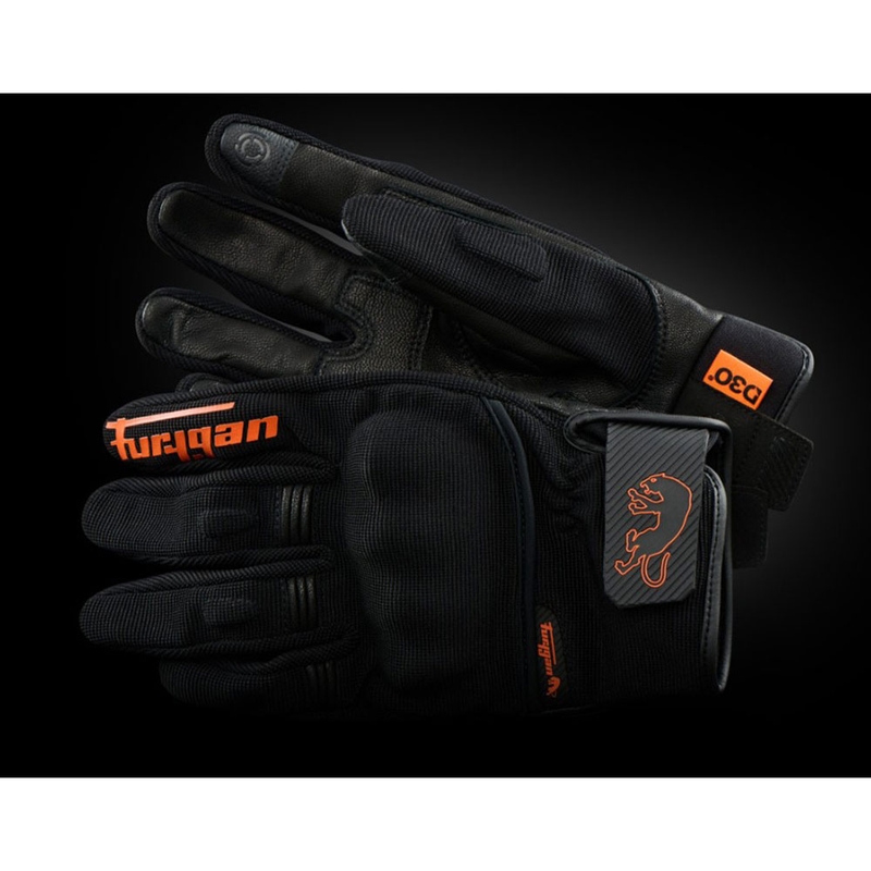 Rękawice motocyklowe Furygan Jet D3O Evo czarno-pomarańczowe
