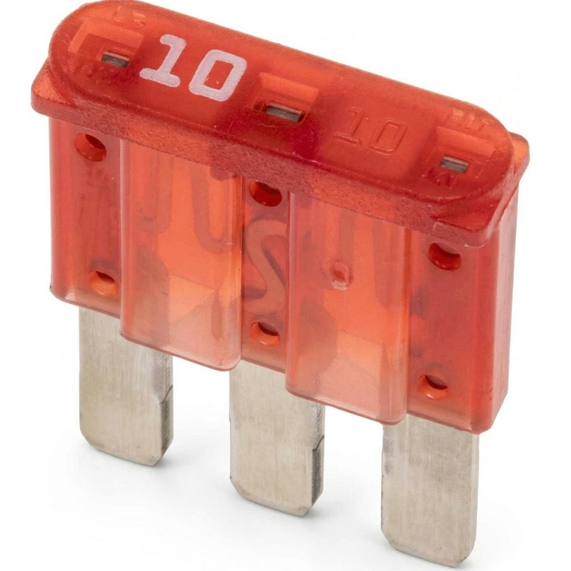 Bezpiecznik płaski MIKRO III 10 A 10 szt.