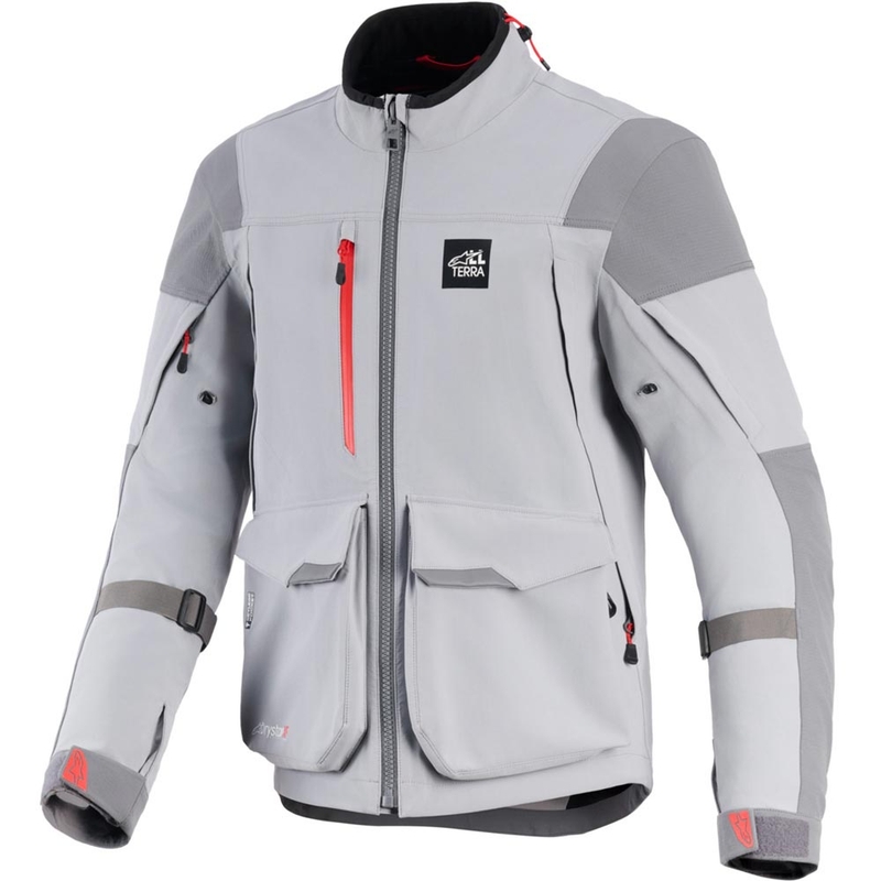 Kurtka motocyklowa Alpinestars Maxdura Drystar XF jasnoszara-ciemnoszara