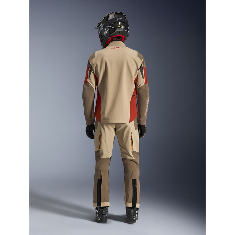Kurtka motocyklowa Alpinestars Maxdura Drystar XF brązowo-pomarańczowa