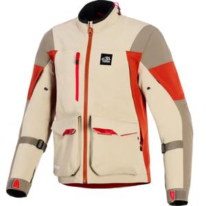 Kurtka motocyklowa Alpinestars Maxdura Drystar XF brązowo-pomarańczowa