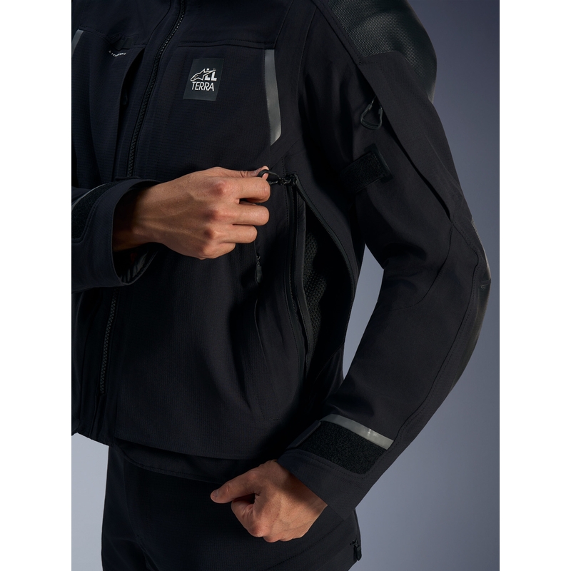 Kurtka motocyklowa Alpinestars Andes PRO Drystar XF czarno-ciemnoszara