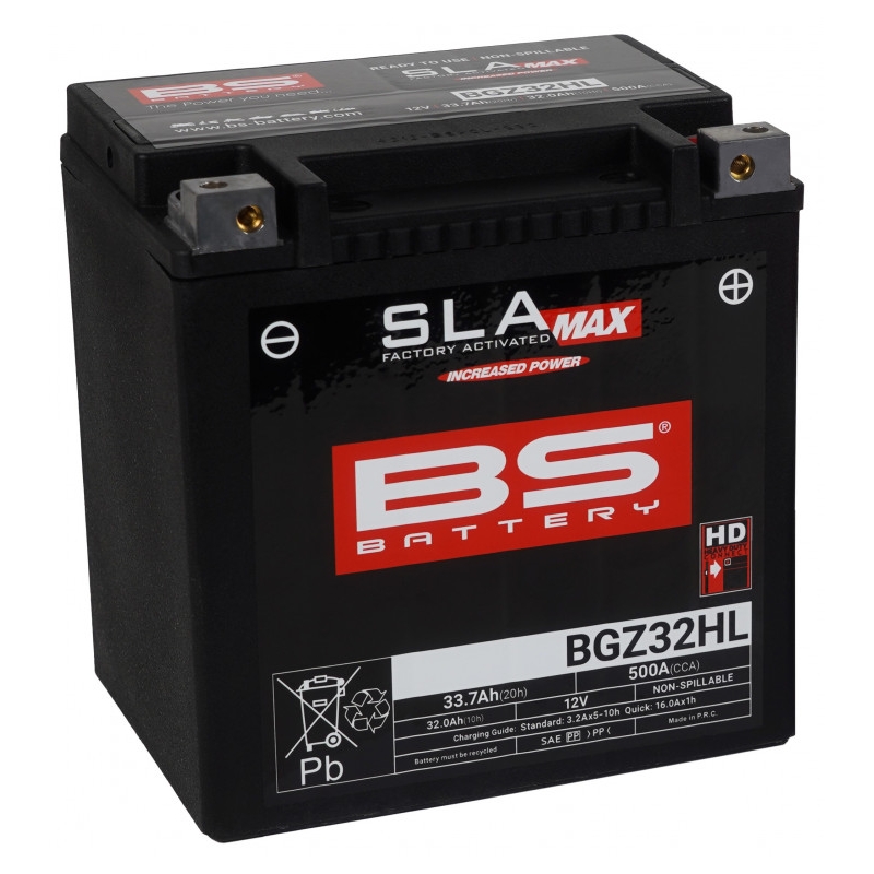 Factory activated battery BS-BATTERY SLA MAX