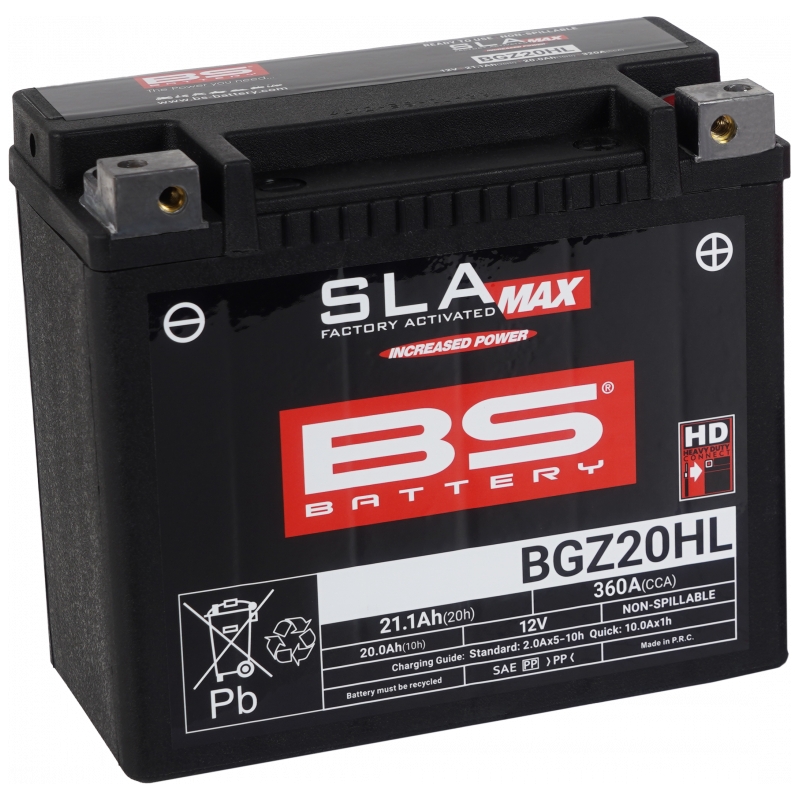 Factory activated battery BS-BATTERY SLA MAX