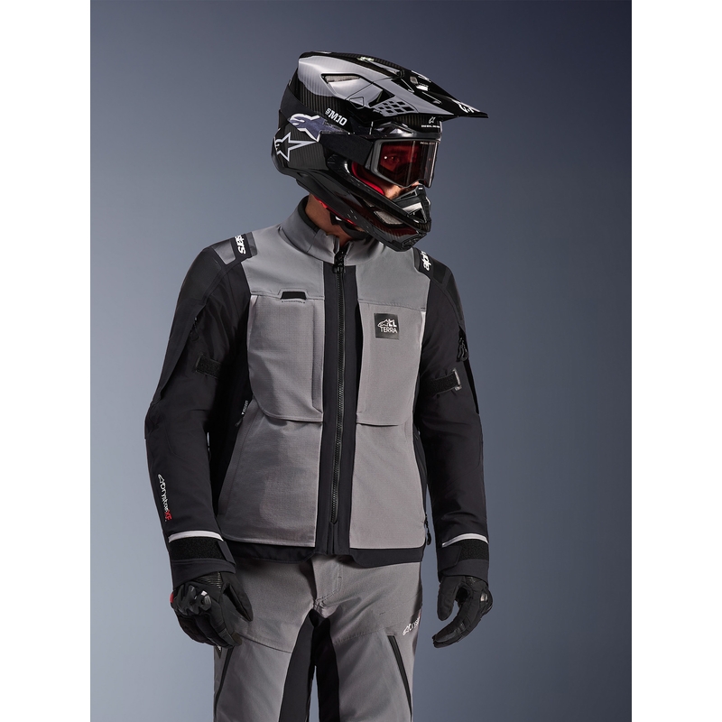 Kurtka motocyklowa Alpinestars Andes PRO Drystar XF ciemnoszara-czarna