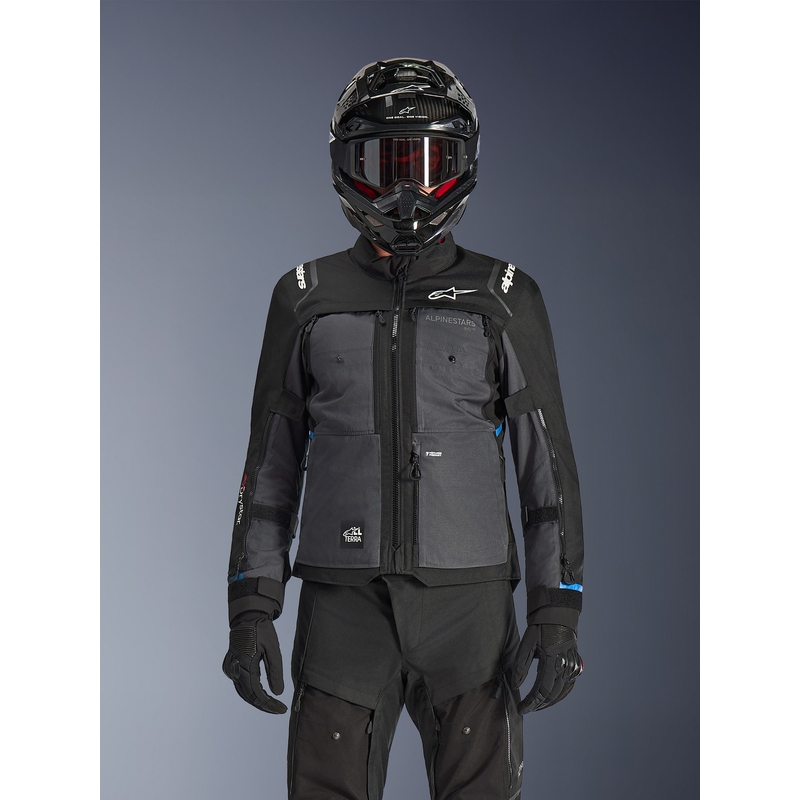 Kurtka motocyklowa Alpinestars Cusco Drystar czarno-ciemnoszara