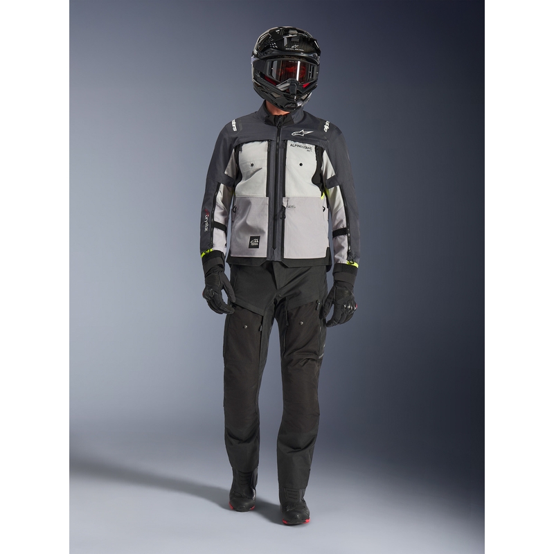 Kurtka motocyklowa Alpinestars Cusco Drystar jasnoszara-jasnoniebieska-ciemnoniebieska