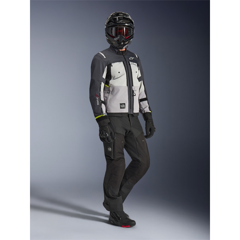 Kurtka motocyklowa Alpinestars Cusco Drystar jasnoszara-jasnoniebieska-ciemnoniebieska