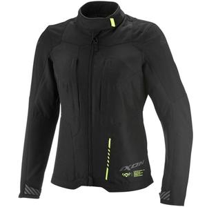 Kurtka motocyklowa damska IXON Tyr czarno-fluo-żółta