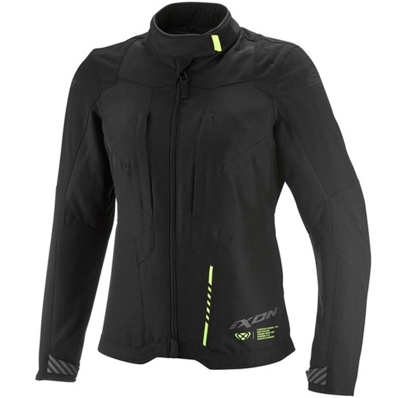 Kurtka motocyklowa damska IXON Tyr czarno-fluo-żółta