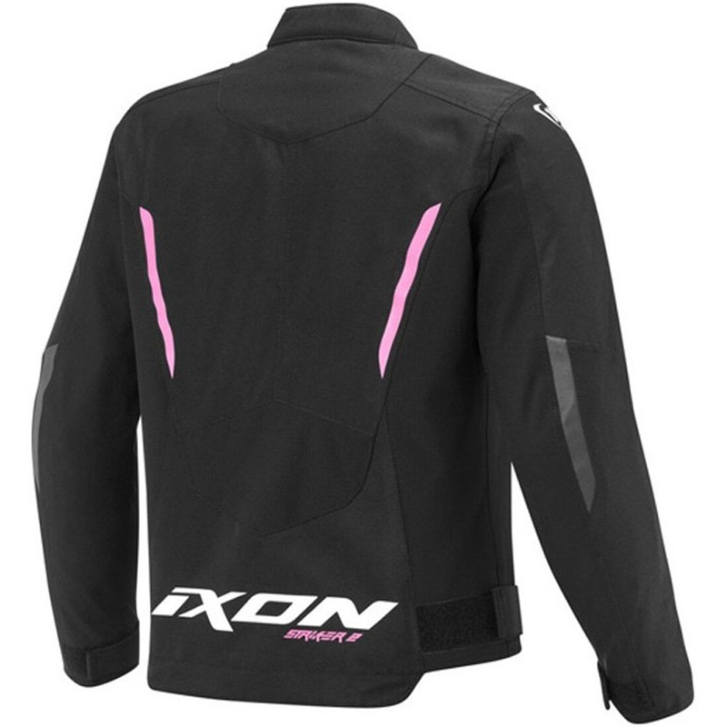 Kurtka motocyklowa dziecięca IXON Striker 2 czarno-fluo różowa