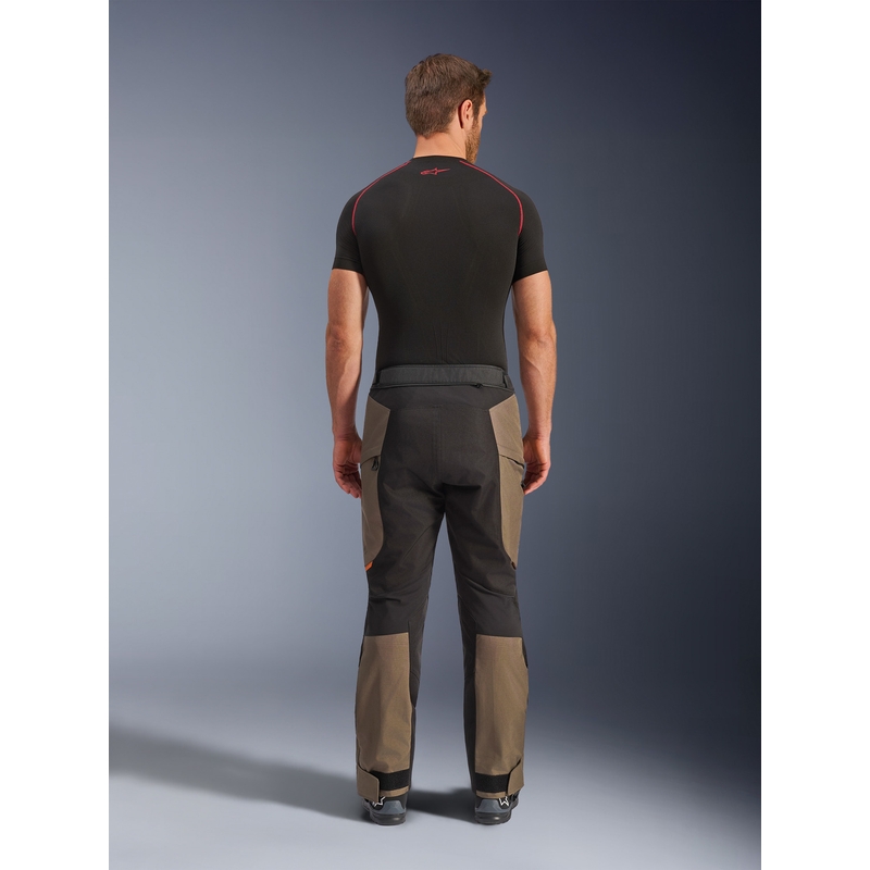 Spodnie motocyklowe Alpinestars Cusco Drystar brązowo-czarne