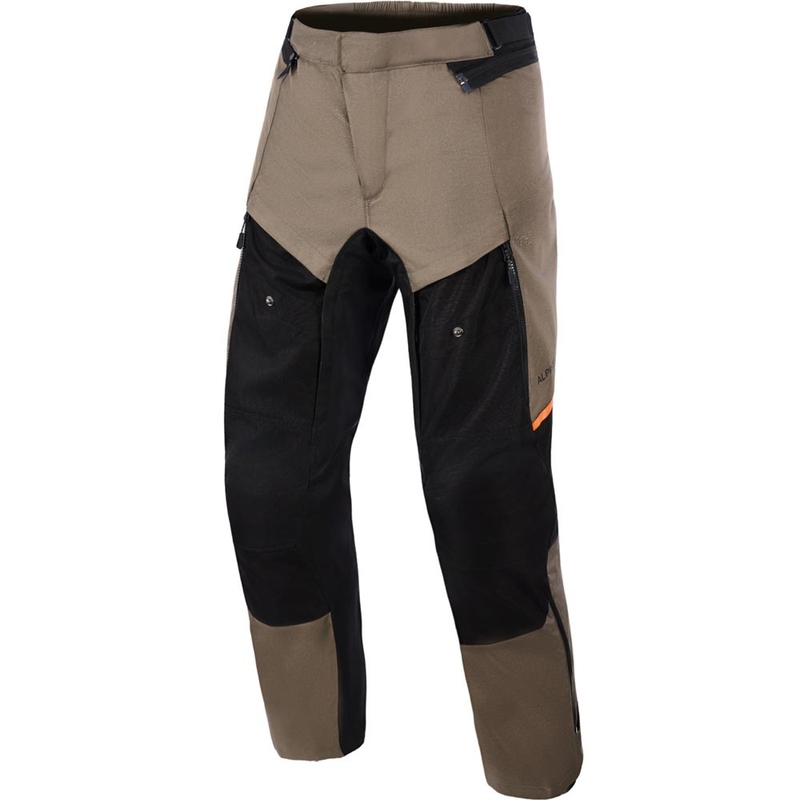 Spodnie motocyklowe Alpinestars Cusco Drystar brązowo-czarne