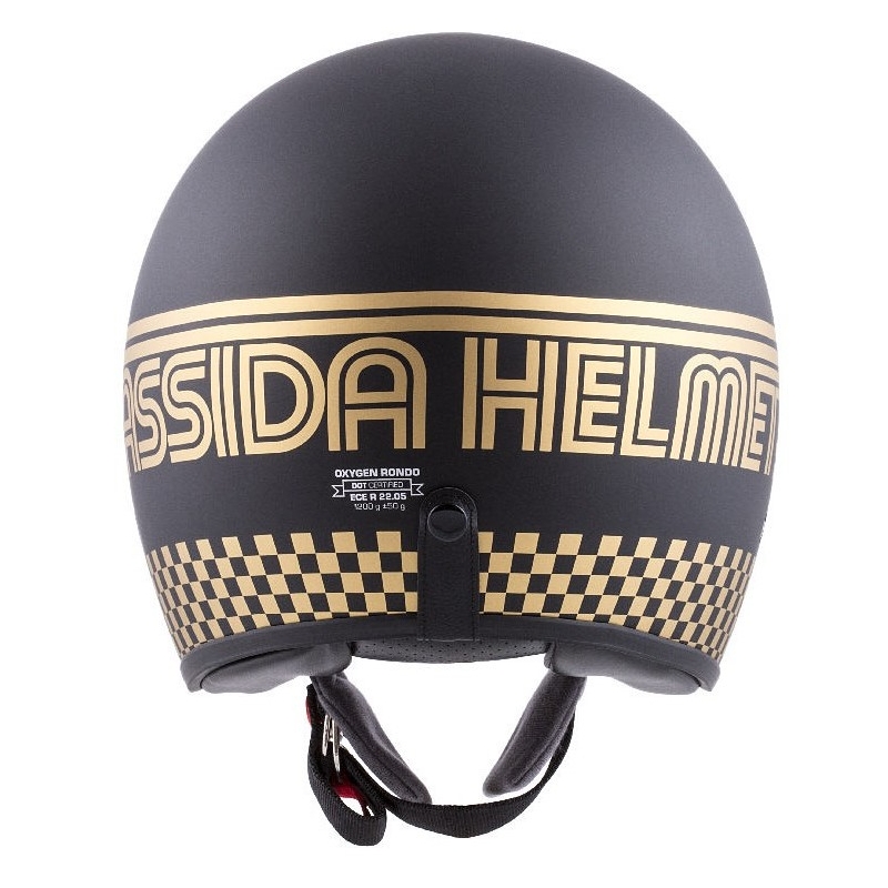 Otwarty kask motocyklowy Cassida Oxygen Rondo czarno-złoty