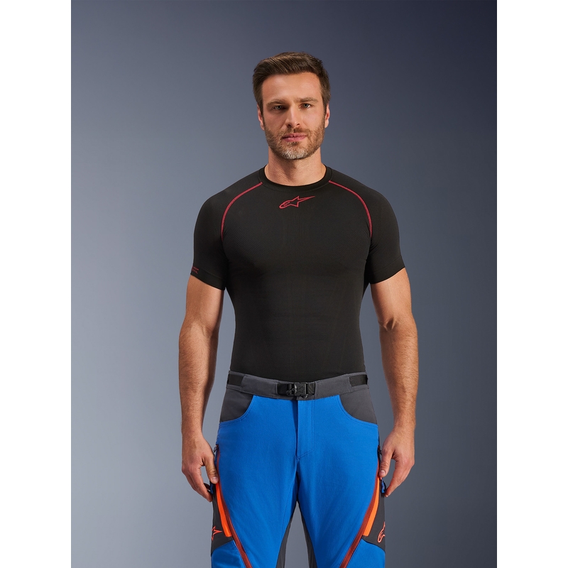 Spodnie motocyklowe Alpinestars Maxdura Dual niebiesko-ciemnoszaro-pomarańczowe