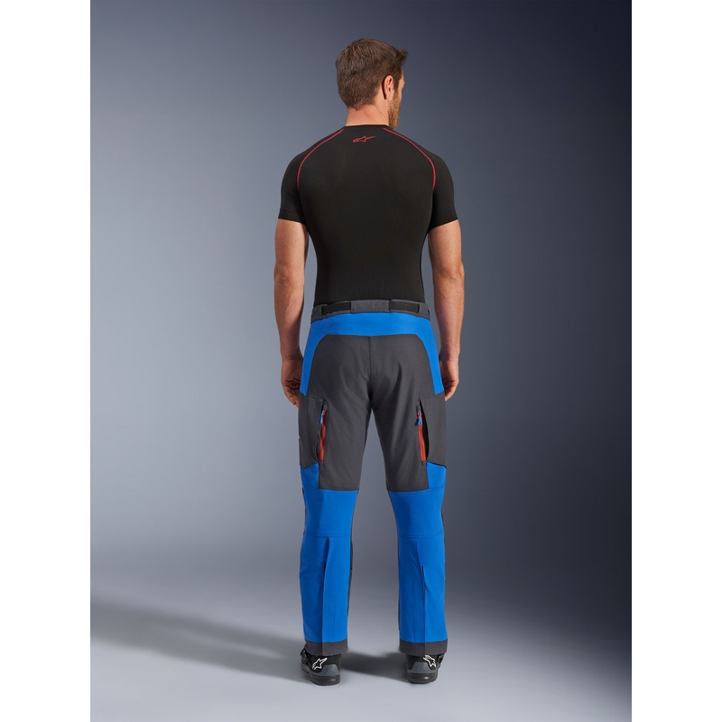 Spodnie motocyklowe Alpinestars Maxdura Dual niebiesko-ciemnoszaro-pomarańczowe