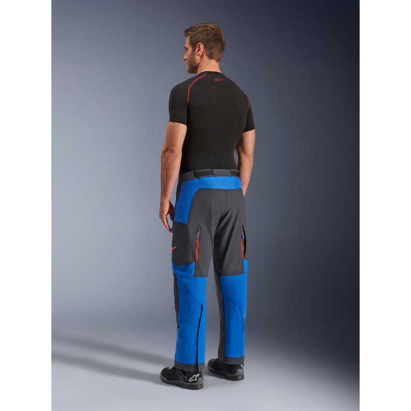 Spodnie motocyklowe Alpinestars Maxdura Dual niebiesko-ciemnoszaro-pomarańczowe