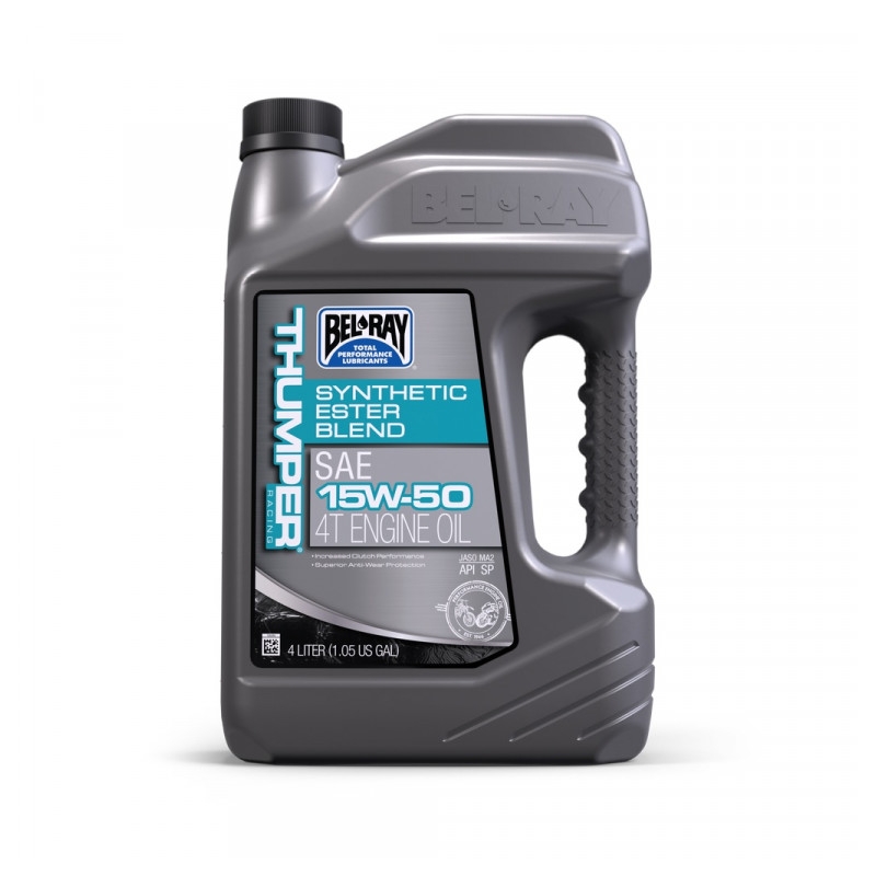 Engine oil Bel-Ray THUMPER RACING SYNTHETIC ESTER BLEND 4T 15W-50 4 l