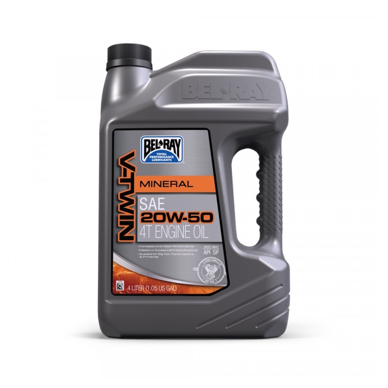 Engine oil Bel-Ray V-TWIN MINERAL 20W-50 4 l