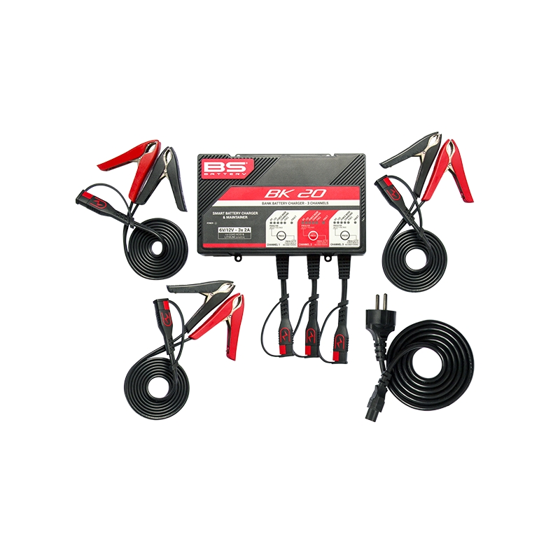 3 channels bank BS-BATTERY (suitable also for Lithium) 12V 2A