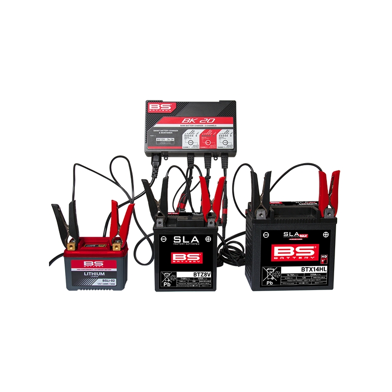 3 channels bank BS-BATTERY (suitable also for Lithium) 12V 2A