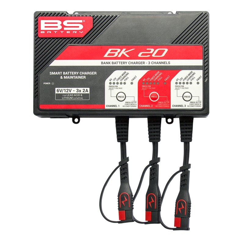 3 channels bank BS-BATTERY (suitable also for Lithium) 12V 2A