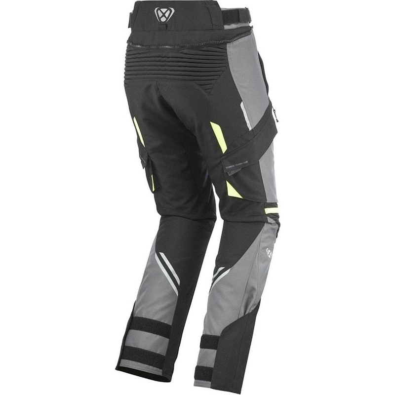 Spodnie motocyklowe IXON Midgard PT czarno-szaro-fluo-żółte