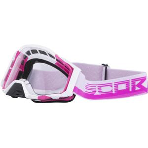 Gogle motocrossowe Scorpion MX Mask różowo-białe