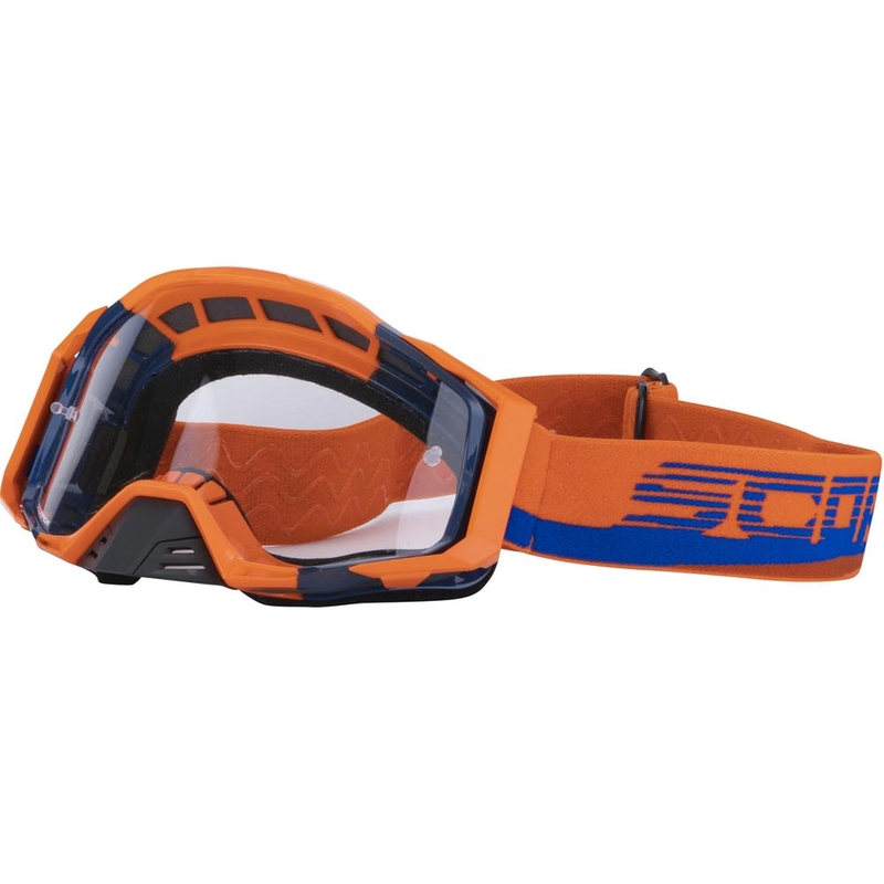 Gogle motocrossowe Scorpion MX Mask pomarańczowo-niebieskie