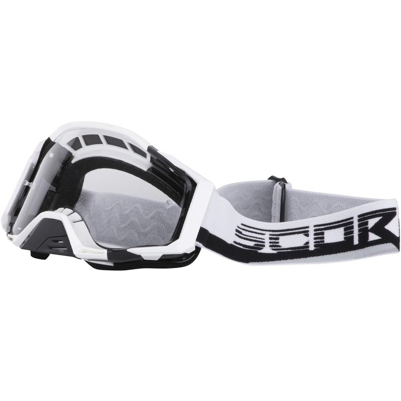 Gogle motocrossowe Scorpion MX Mask biało-czarne