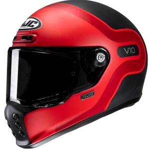 Kask motocyklowy integralny HJC V10 Grape MC1SF czarno-czerwony
